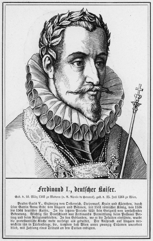 Ferdinand I, Deutscher Kaiser (gravering) af German School