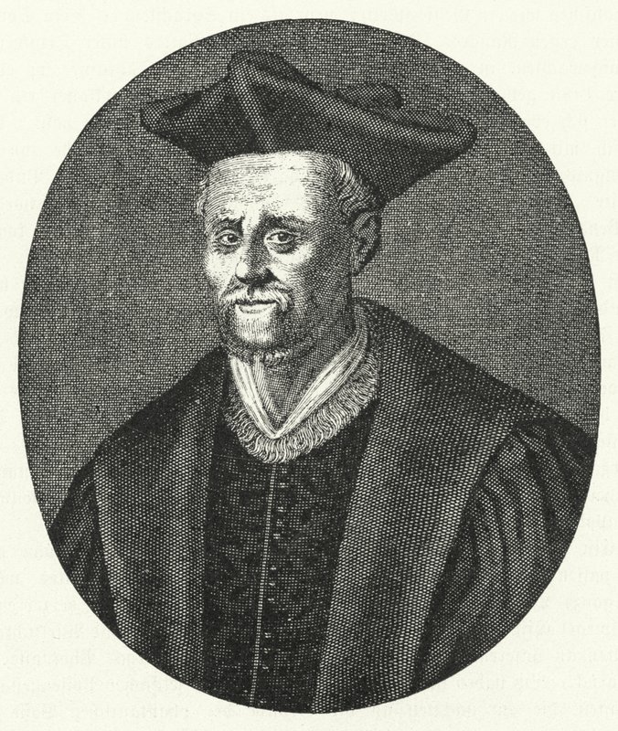 Francois Rabelais, fransk forfatter (gravering) af German School