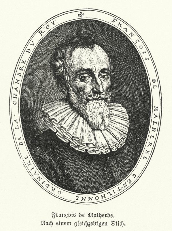 Francois de Malherbe, fransk digter og oversætter (litho) af German School