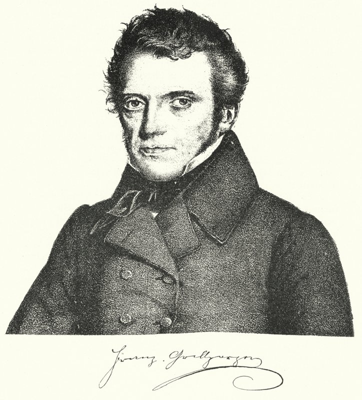 Franz Grillparzer, østrigsk dramatiker og digter (stik) af German School