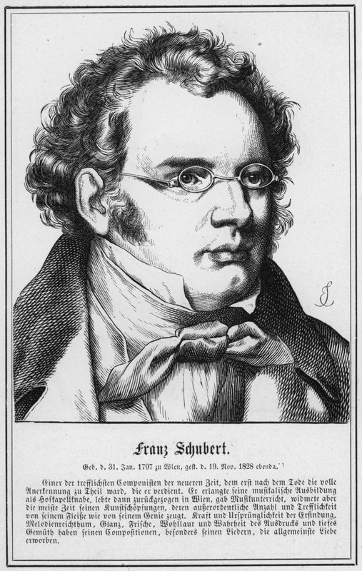 Franz Schubert (gravering) af German School