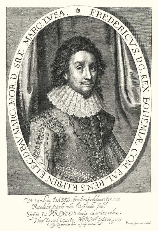 Frederik I, konge af Bøhmen, vinterkongen (gravering) af German School