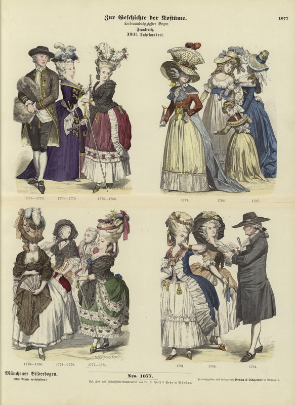 French costumes, 18th Century  af German School