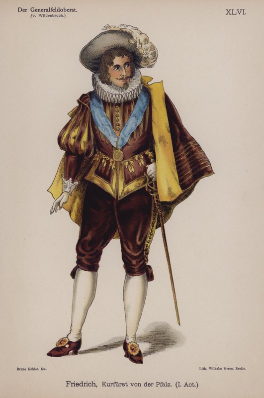 Friedrich, hertug af Pfalz, fra Der Generalfeldoberst af Ernst von Wildenbruch (farve litho) af German School