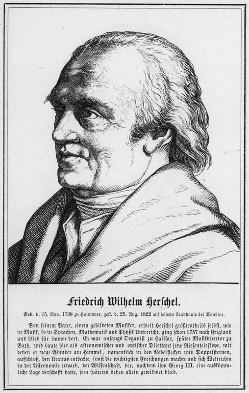 Friedrich Wilhelm Herschel (gravering) af German School