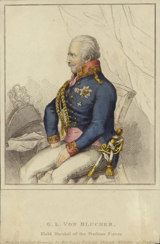 G L von Blucher, feltmarskal for de preussiske styrker (1742-1819) af German School