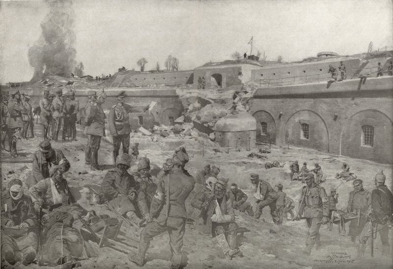General feltmarskal von Mackensen besøger Augen Fort af Przemysl af German School