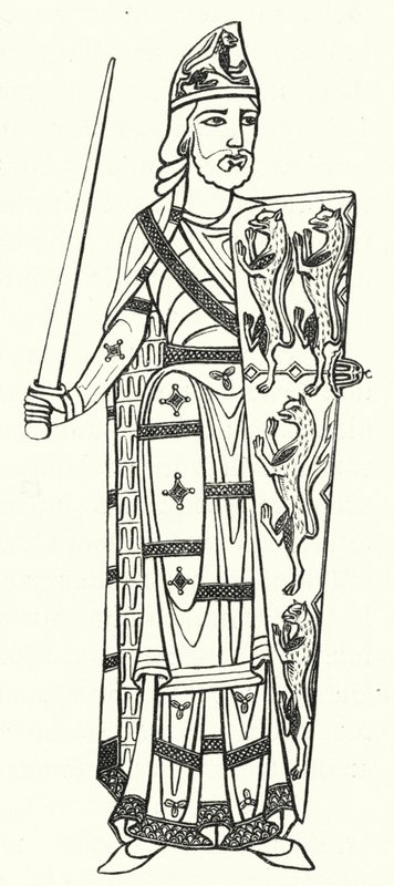Geoffrey Plantagenet, greve af Anjou (gravering) af German School