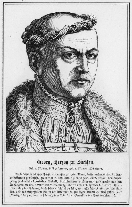George, hertug af Sachsen (gravering) af German School