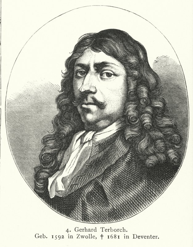 Gerard ter Borch, maler fra den hollandske guldalder (gravering) af German School