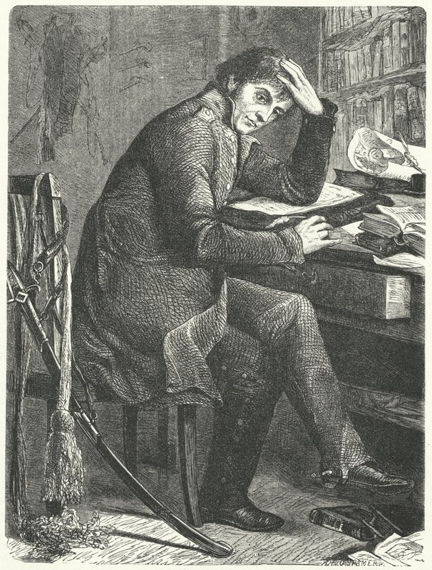 Gerhard von Scharnhorst, tysk general og reformator af den preussiske hær (gravering) af German School