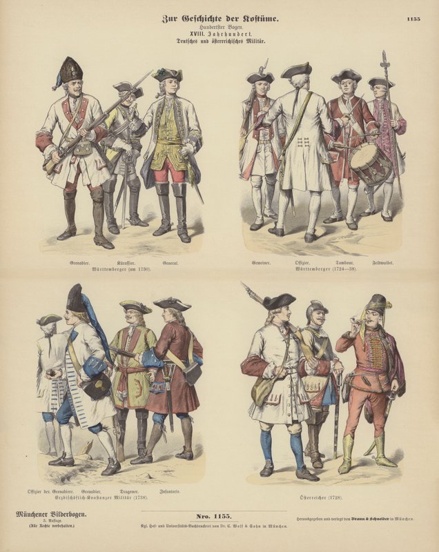 tyske og østrigske militæruniformer af German School