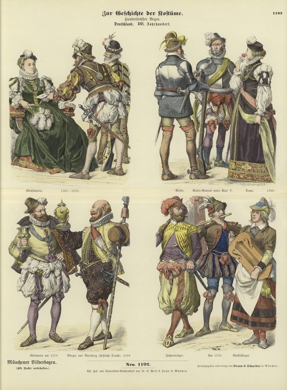 German costumes, 16th Century  af German School