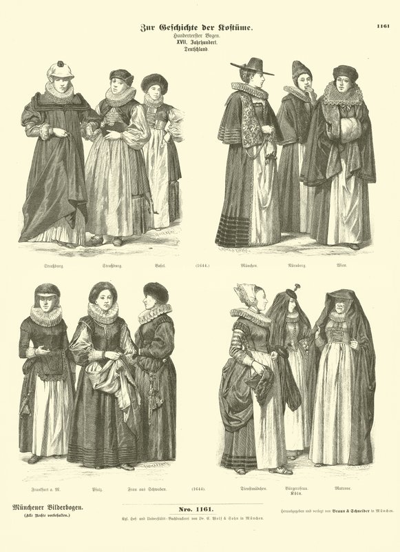 German costumes, 17th Century  af German School