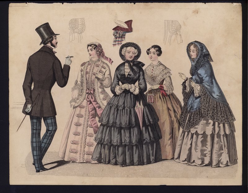 German fashion plate, mid 19th centurydani af German School