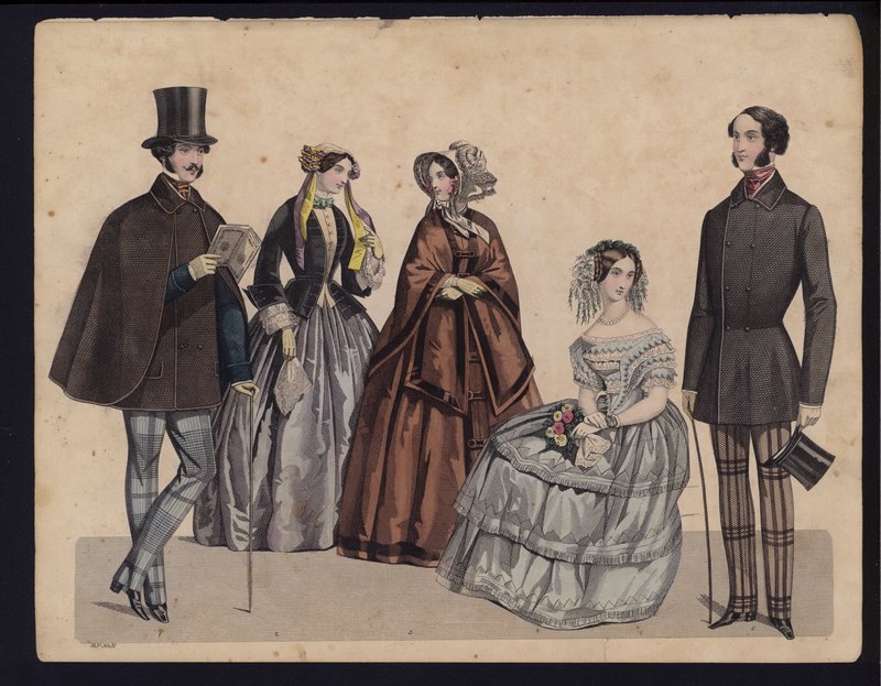 German fashion plate, mid 19th centurydani af German School