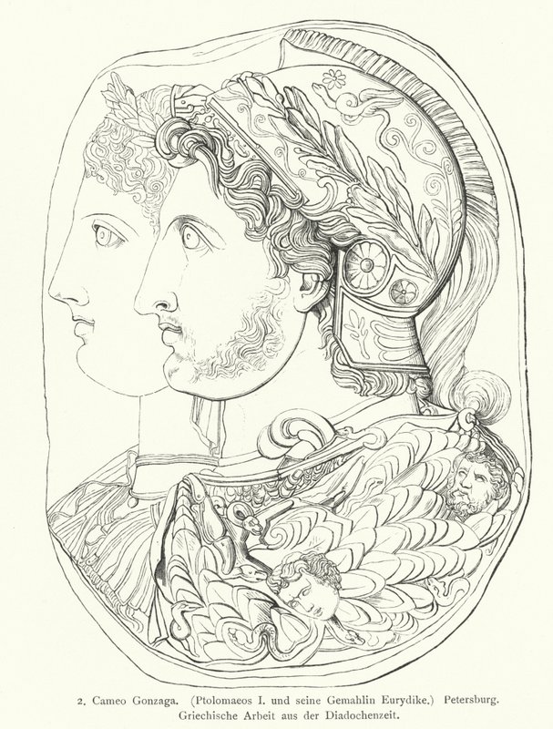 Gonzaga Cameo, oldgræsk graveret ædelsten (gravering) af German School