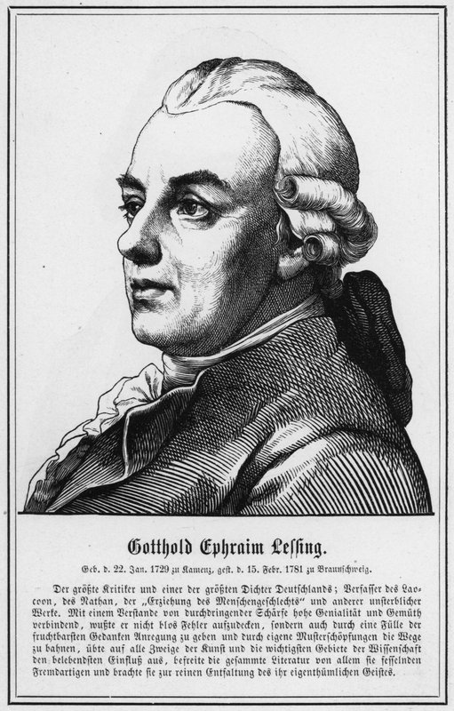 Gotthold Ephraim Lessing (gravering) af German School