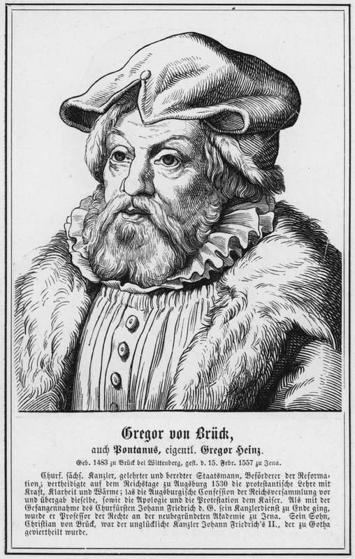 Gregor von Bruck, også Bontanus, faktisk Gregor Heinz (gravering) af German School
