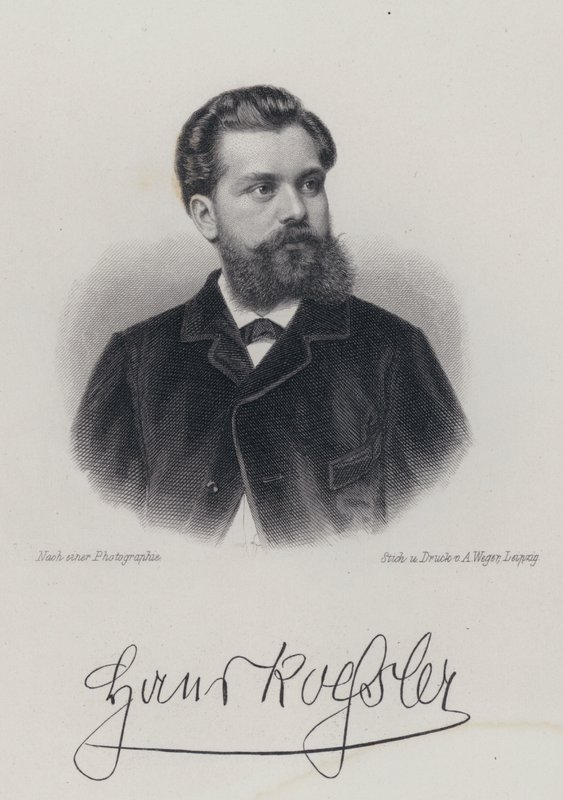 Hans von Koessler, tysk, komponist, dirigent og musiklærer (gravering) af German School