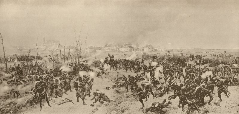 Hanseatic troops at Loigny, Franco-Prussian War, December 1870  af German School