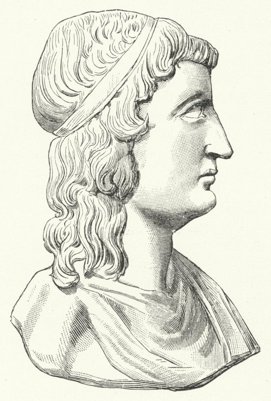 Leder af den romerske filosof Apuleius (stik) af German School