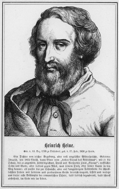Heinrich Heine (gravering) af German School