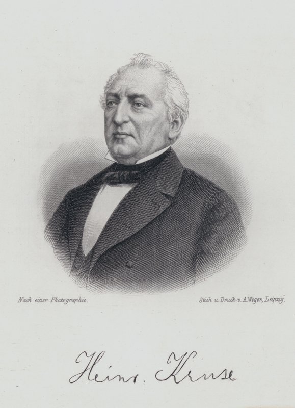 Heinrich Kruse, tysk dramatiker og publicist (gravering) af German School