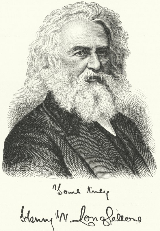Henry Wadsworth Longfellow, amerikansk digter og professor (gravering) af German School
