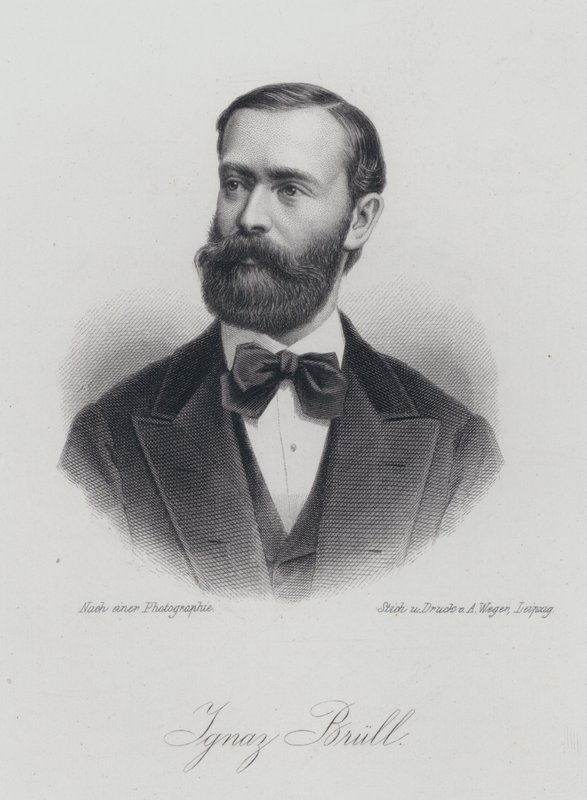 Ignaz Brull, moravisk-født østrigsk pianist og komponist (gravering) af German School