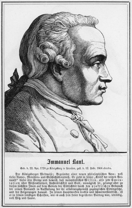 Immanuel Kant (gravering) af German School