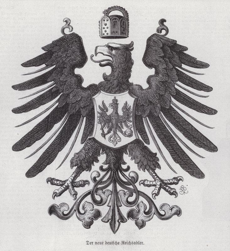 Kejserørn, Tysklands nye emblem (gravering) af German School