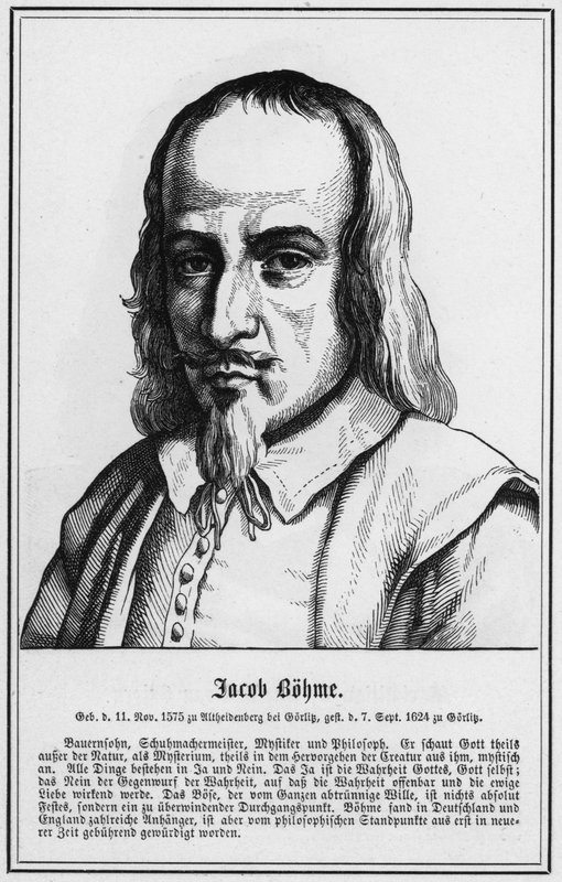 Jacob Bohme (gravering) af German School
