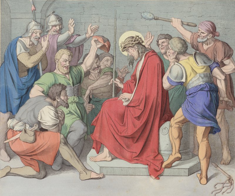 Jesus er kronet med torne af German School