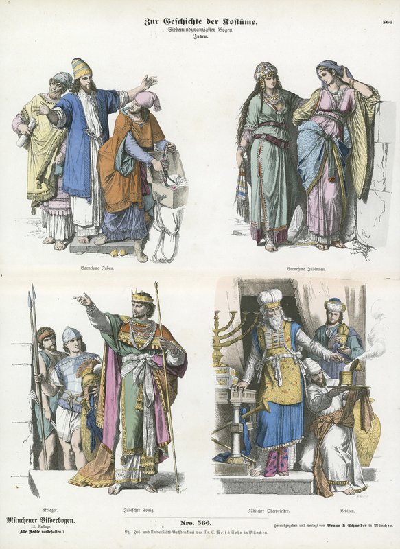Jewish costumes  af German School