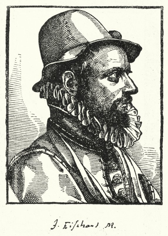 Johann Baptist Fischart, tysk satiriker (gravering) af German School