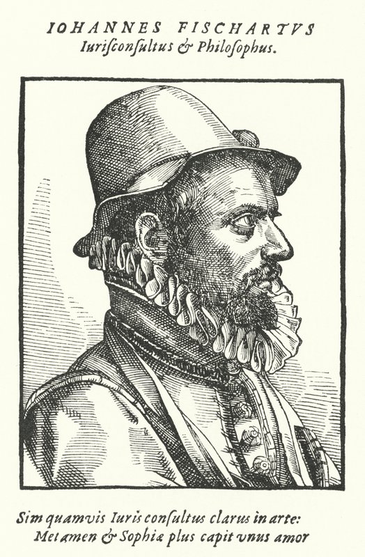 Johann Fischart, tysk satiriker og publicist (gravering) af German School