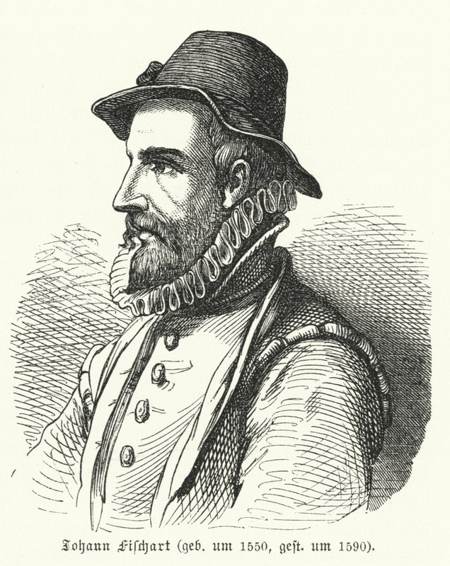 Johann Fischart, tysk forfatter og satiriker (gravering) af German School