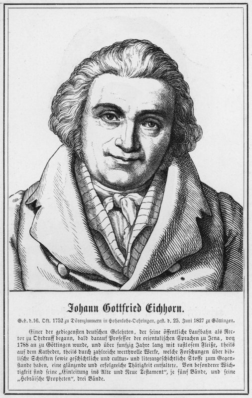 Johann Gottfried Eichhorn (stik) af German School