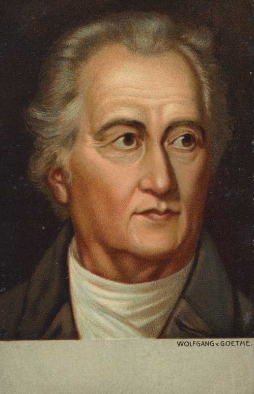 Johann Wolfgang von Goethe (1749-1832), tysk digter, romanforfatter og skuespilforfatter (chromolitho) af German School