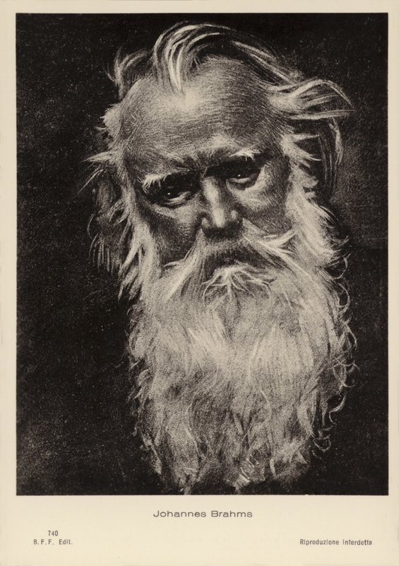 Johannes Brahms, tysk komponist og pianist (1833-1897) af German School
