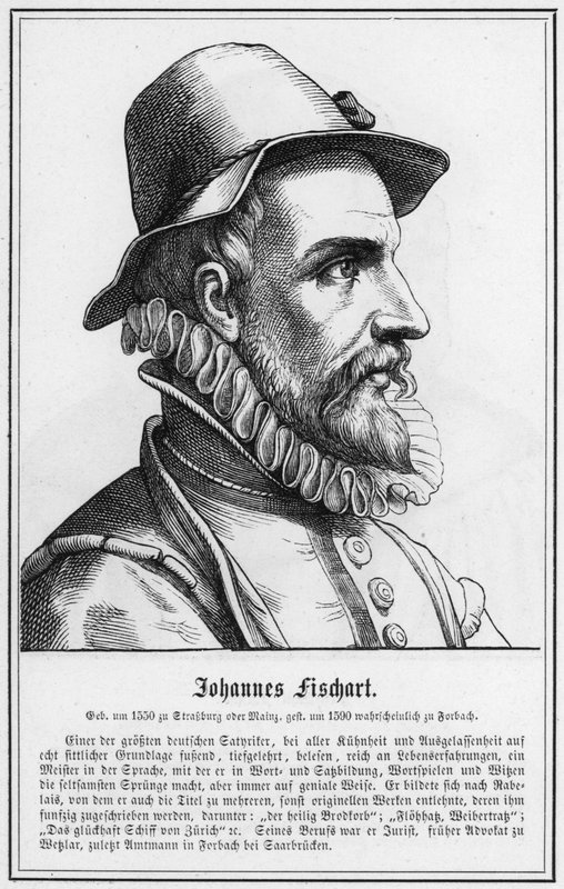 Johannes Fischart (gravering) af German School