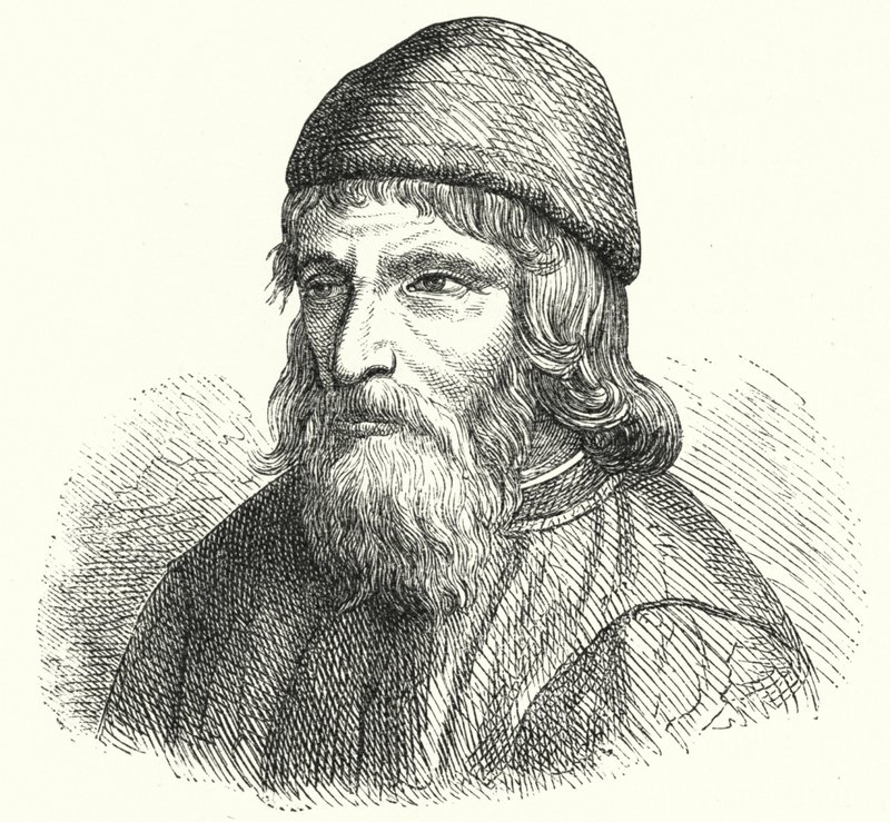 Johannes Trithemius, tysk benediktinerabbed og polymat (gravering) af German School