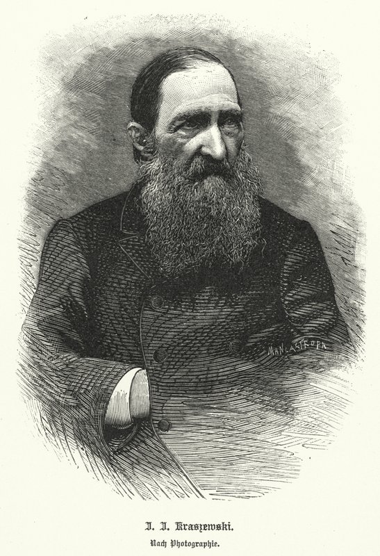 Jozef Ignacy Kraszewski, polsk historiker og romanforfatter (litho) af German School