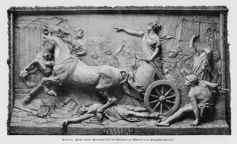 Julia, bronze relief af den spanske billedhugger Agustin Querol Subirats (gravering) af German School