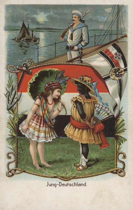 Ungt Tyskland (farve litho) af German School