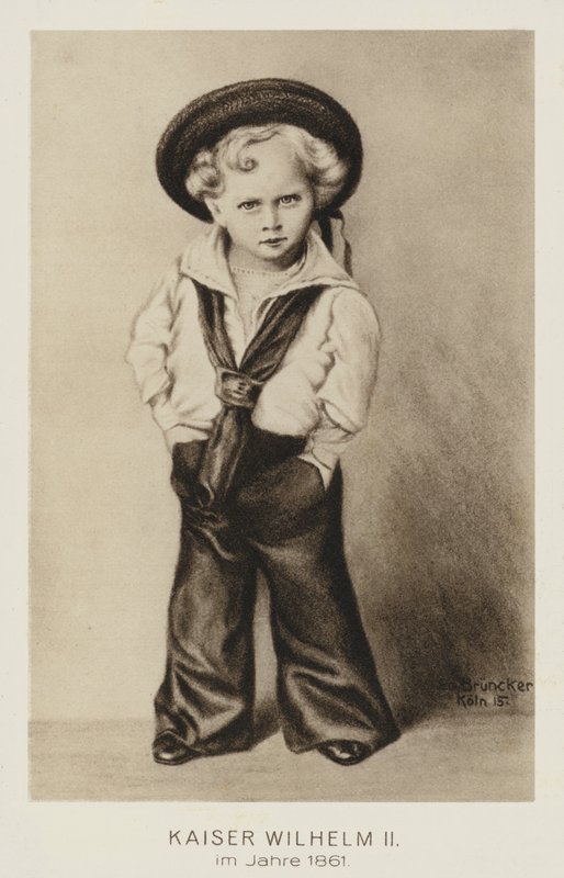 Kaiser Wilhelm II af Tyskland som et lille barn af German School