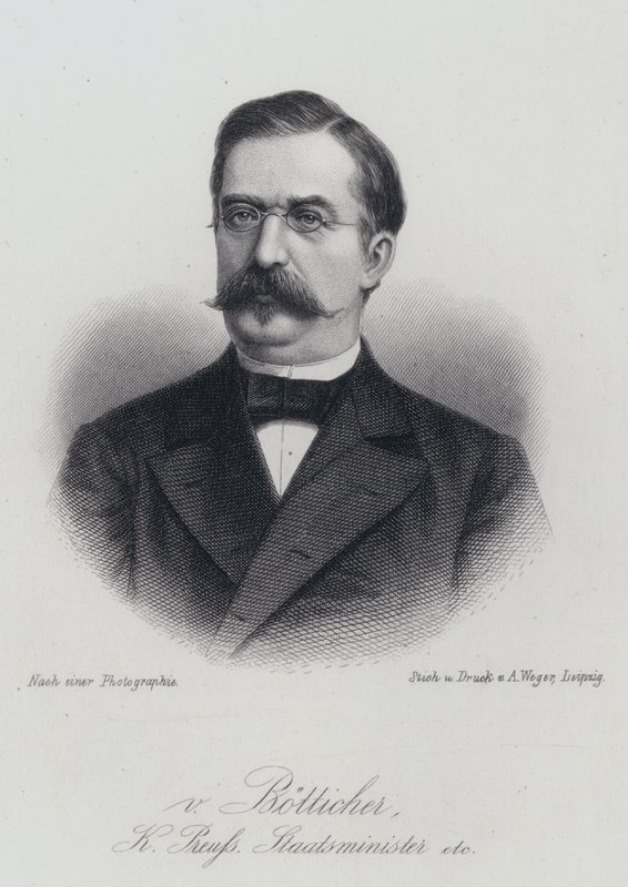 Karl Heinrich von Boetticher, tysk politiker og vicekansler (gravering) af German School