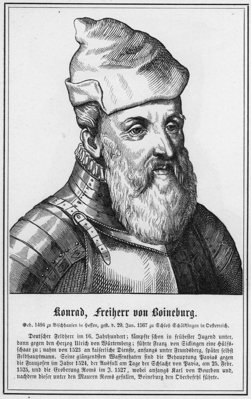 Konrad, Freiherr von Boineburg (gravering) af German School