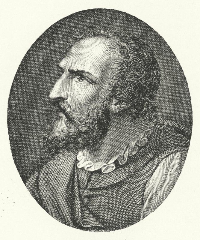 Ludovico Ariosto, italiensk digter (gravering) af German School